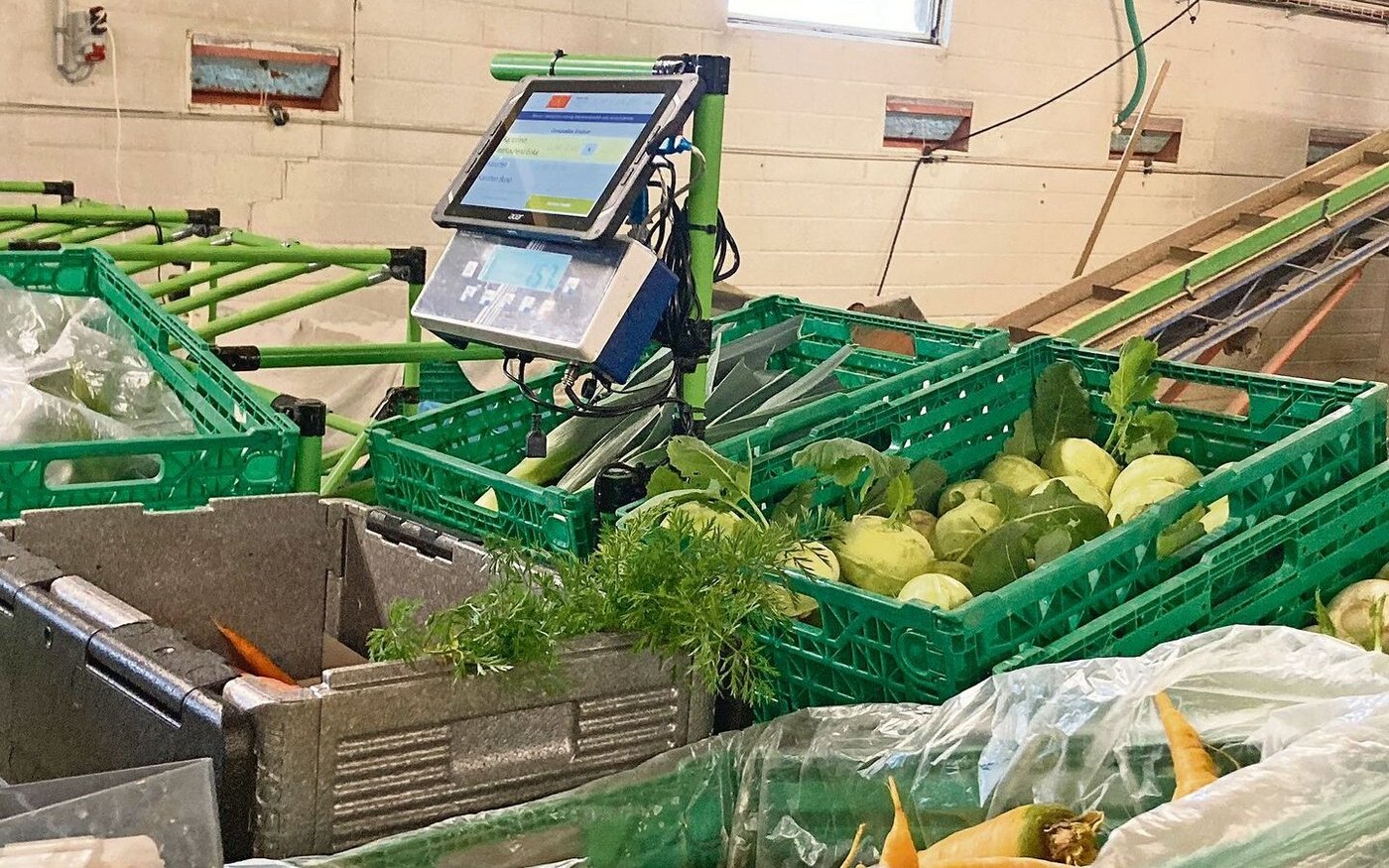 Schön der Reihe nach: Mithilfe einer Packing-App lässt sich das Gemüse systematisch kommissionieren.
