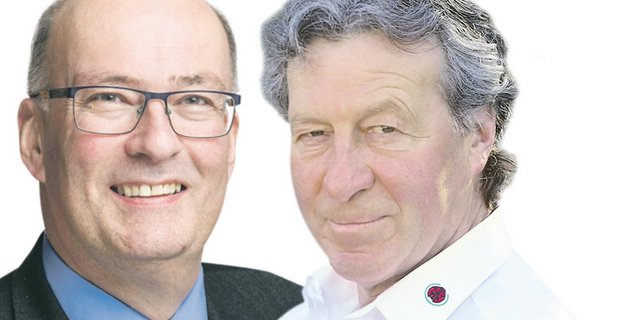 SBV-Präsident Markus Ritter will die AP 22+ zurückweisen, Andreas Stalder will davon nichts wissen. (Bilder pd, Montage Doris Rubin)