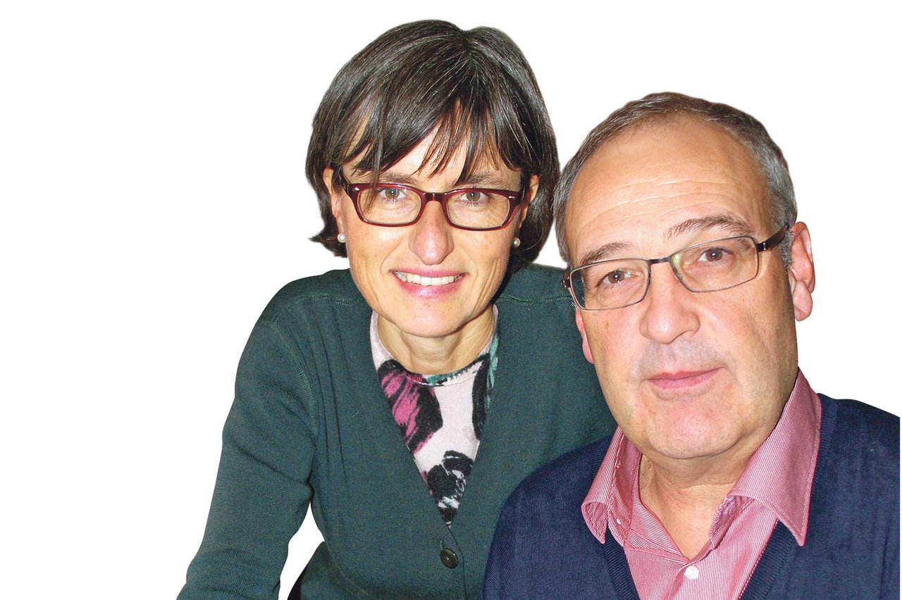 Für Zweisamkeit bleibt gegenwärtig wenig Zeit: Guy Parmelin und seine Frau Caroline, die als Lehrerin tätig ist. (Bild akr) 