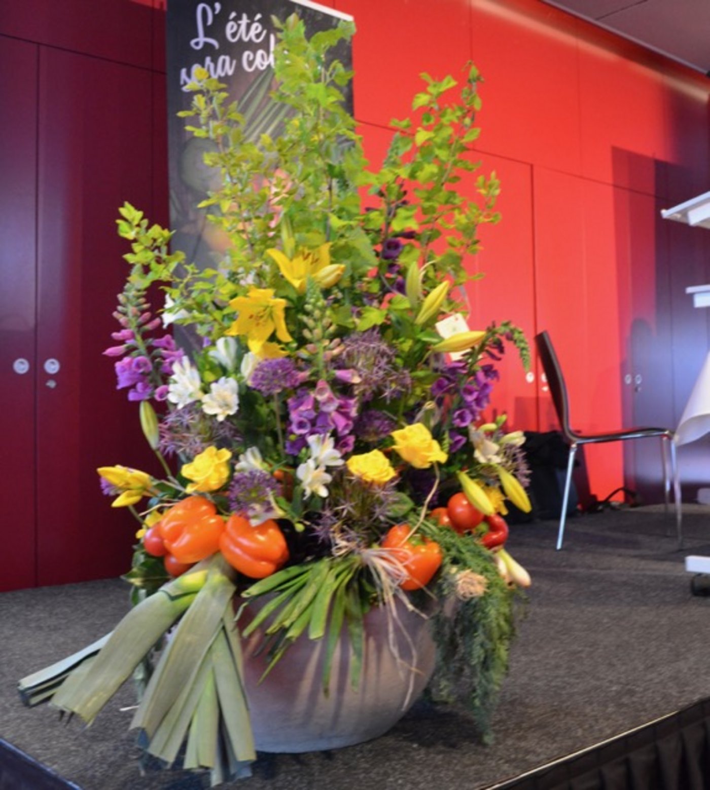 Nicht nur Blumen können farbige Akzente setzen. 