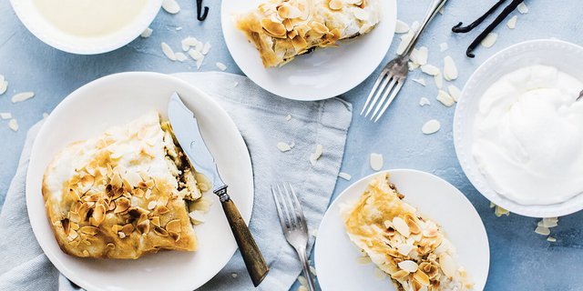 Himmlisch süsser Winter-Zvieri: Apfel-Dattel-Strudel (Foto: Kathrin Toldo)