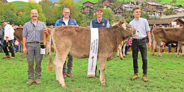Das schönste OB-Rind war die ausbalancierte Orbiter-Tochter Oraika von Peter Huser, Ennetbürgen.