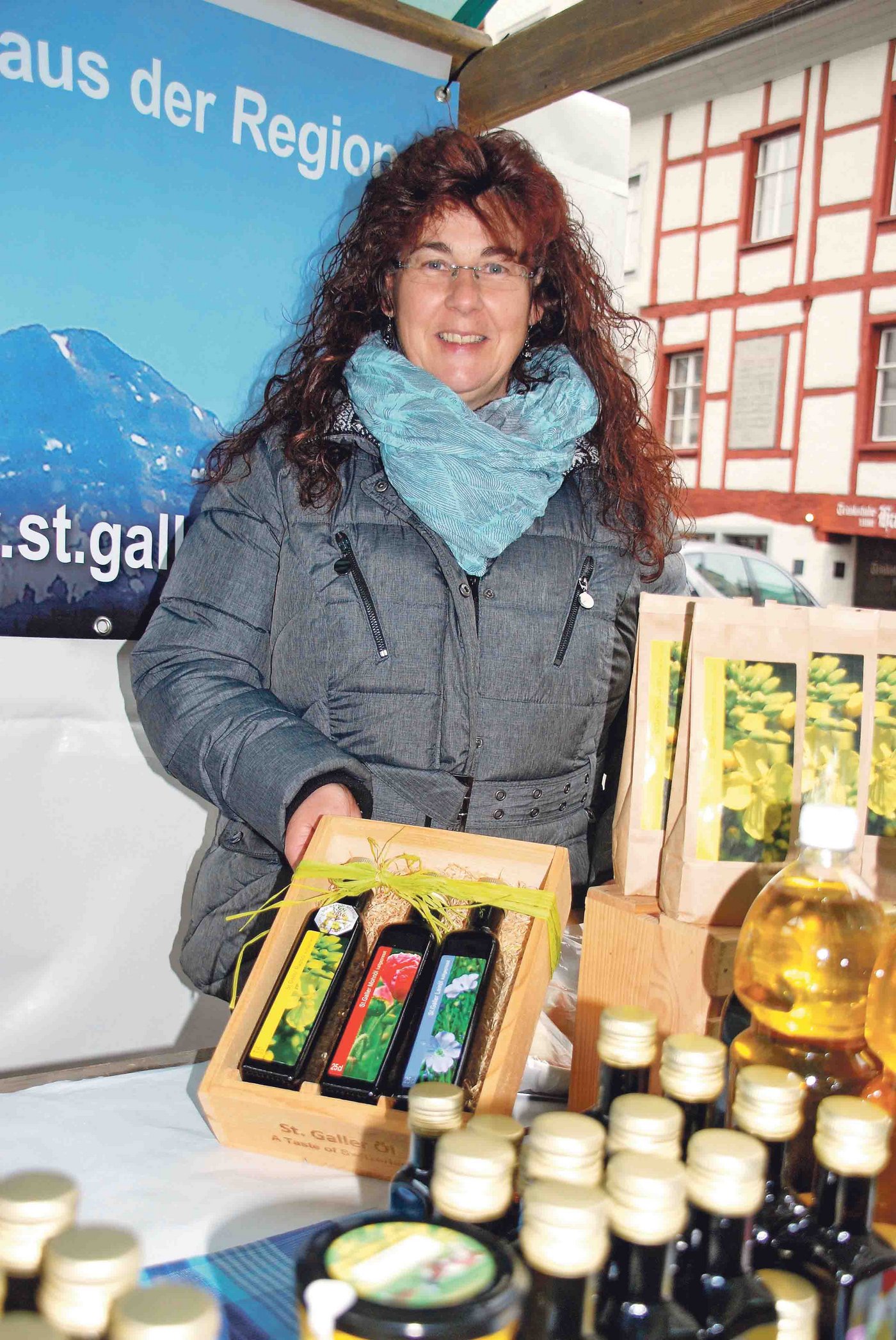 Hanna Stadler: «Mit dem Ölsaatenanbau wurde ich zur Marktfrau».  (Bild Ruth Bossert)