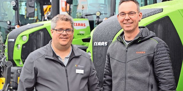 Das Führungsduo in Marthalen mit Niederlassungsleiter Stephan Nussbaum und Geschäftsführer Beat Meier.