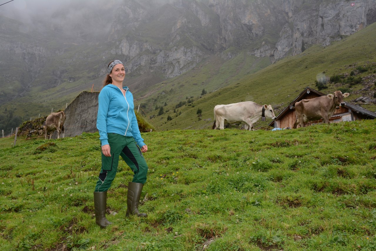 «Wir hatten bisher einen Super-Alpsommer», berichtet Andrea Gysin. 