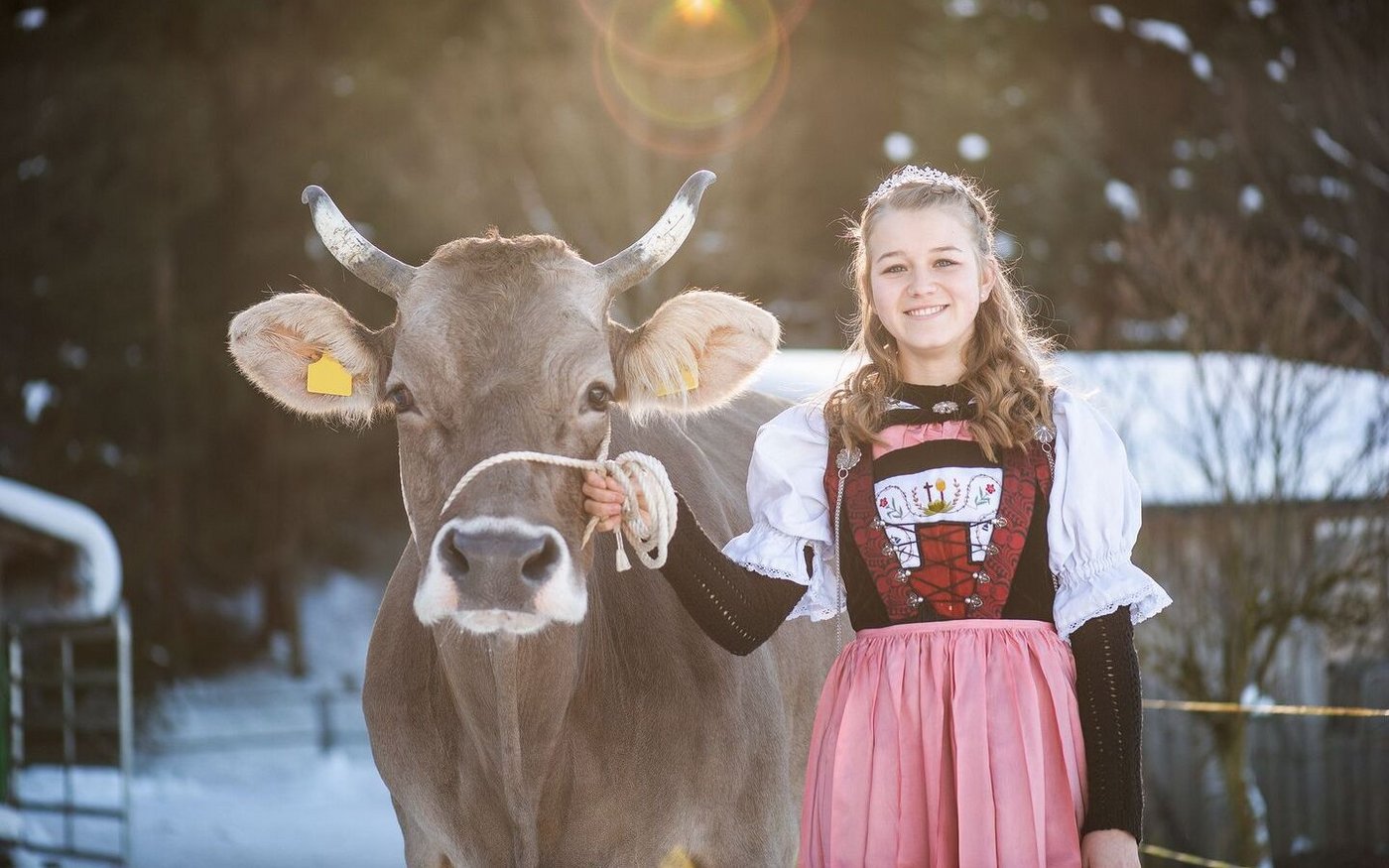 Die knapp achtjährige Moli ist Luzia Bieris Lieblingskuh. Das Tier ist ein «Stehaufmännchen» – daraus schöpft auch Luzia Bieri immer wieder Kraft.