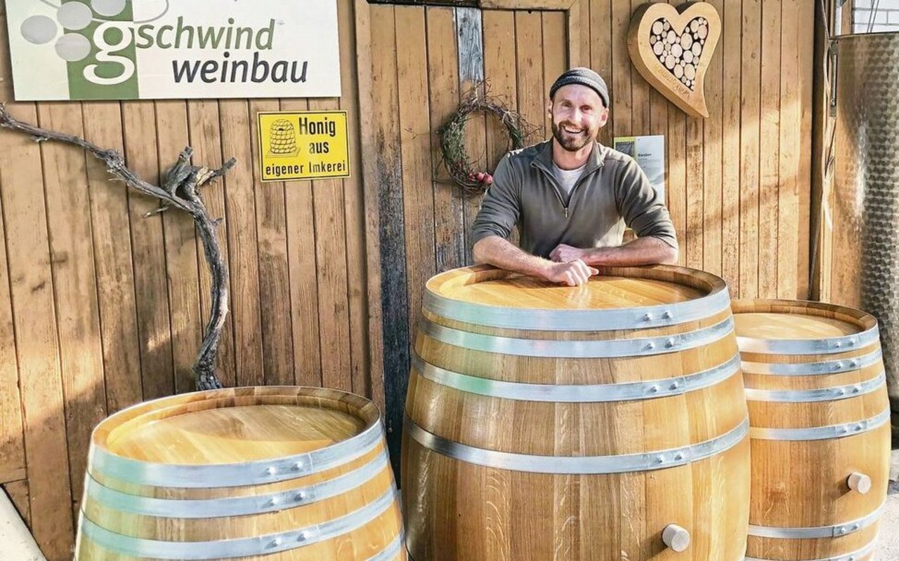 Partner David Gschwind ist Weinbautechniker HF. 