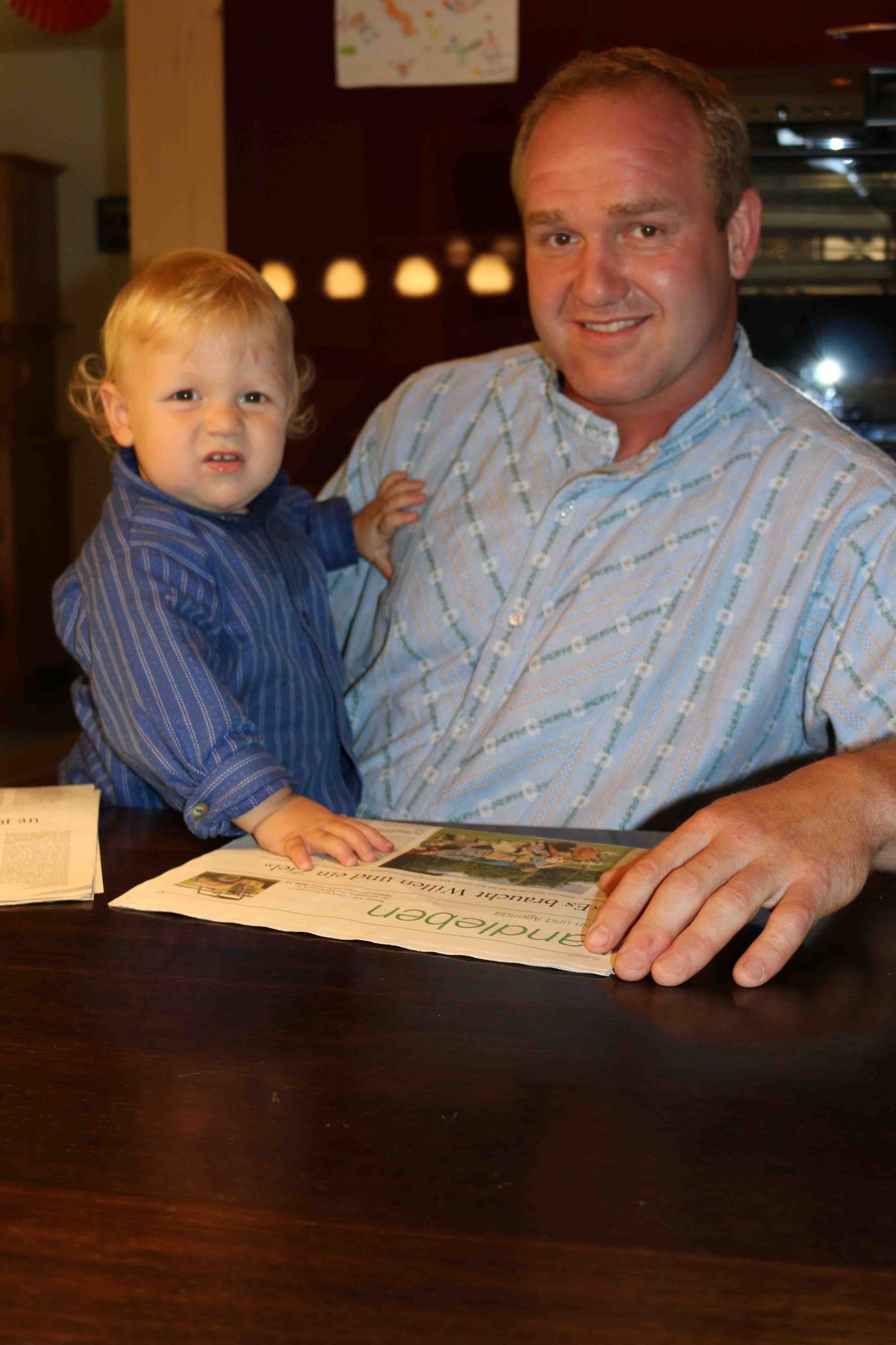 Thomas Zaugg mit Sohn Marco.