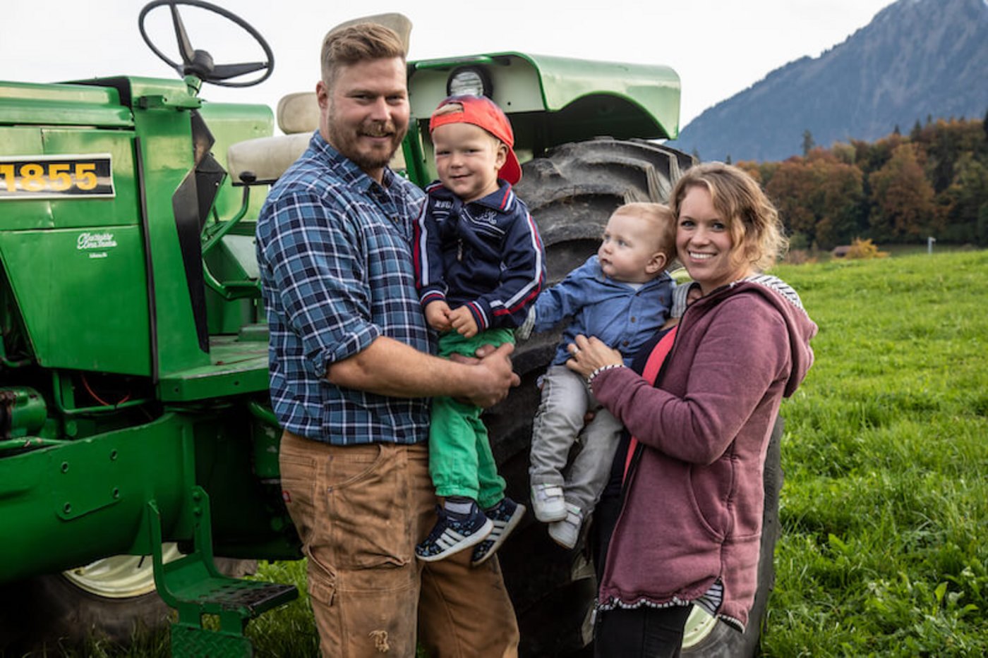 Die Familie mit Frau Patricia und den Söhnen Dwayne und Lewis ist überall mit dabei. 