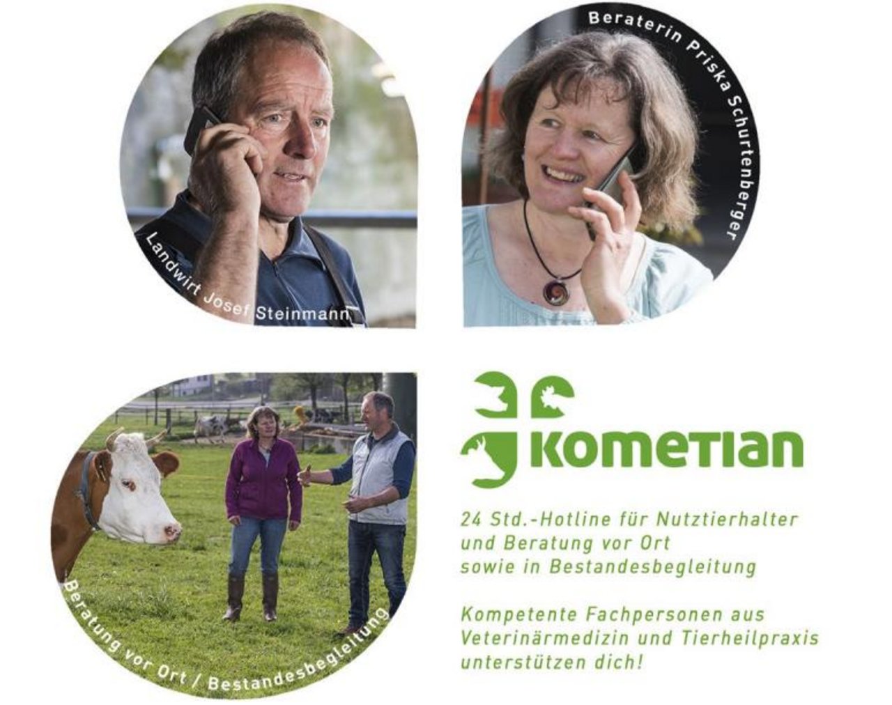 Kometian berät zur Homöopathie über eine Hotline und vor Ort auf den Betrieben. (Screenshot Kometian)