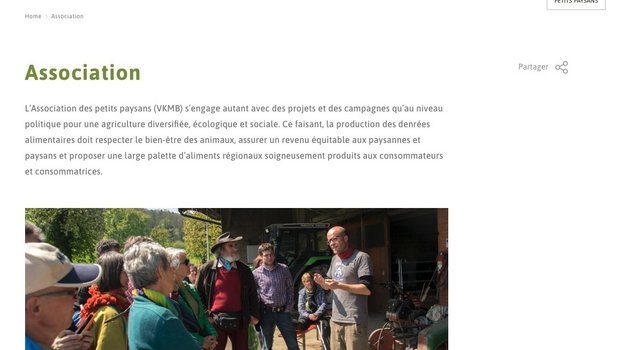 Seit der Überarbeitung ist die Seite auch auf Französisch verfügbar. (Screenshot www.petitspaysans.ch)