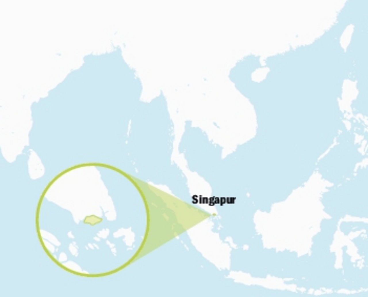 Singapur ist ein unabhängiger Inselstaat südlich von Malaysia in Südostasien. (Grafik BauZ)