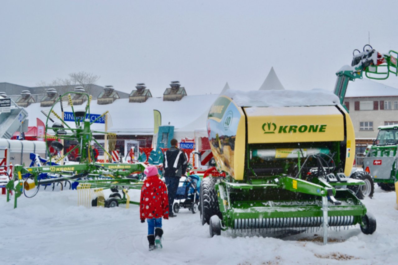Trotz Meteorologischem Frühlingsanfang präsentiert sich die Agrimesse am 1. März im Winterkleid. (Bilder jba)