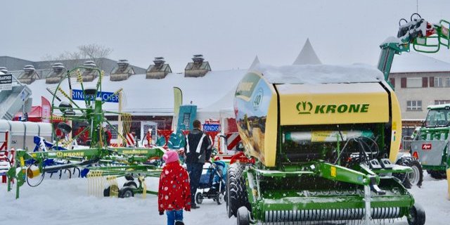 Trotz Meteorologischem Frühlingsanfang präsentiert sich die Agrimesse am 1. März im Winterkleid. (Bilder jba)