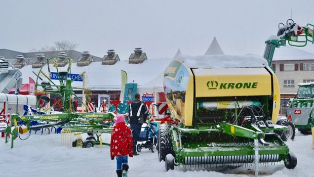 Trotz Meteorologischem Frühlingsanfang präsentiert sich die Agrimesse am 1. März im Winterkleid. (Bilder jba)