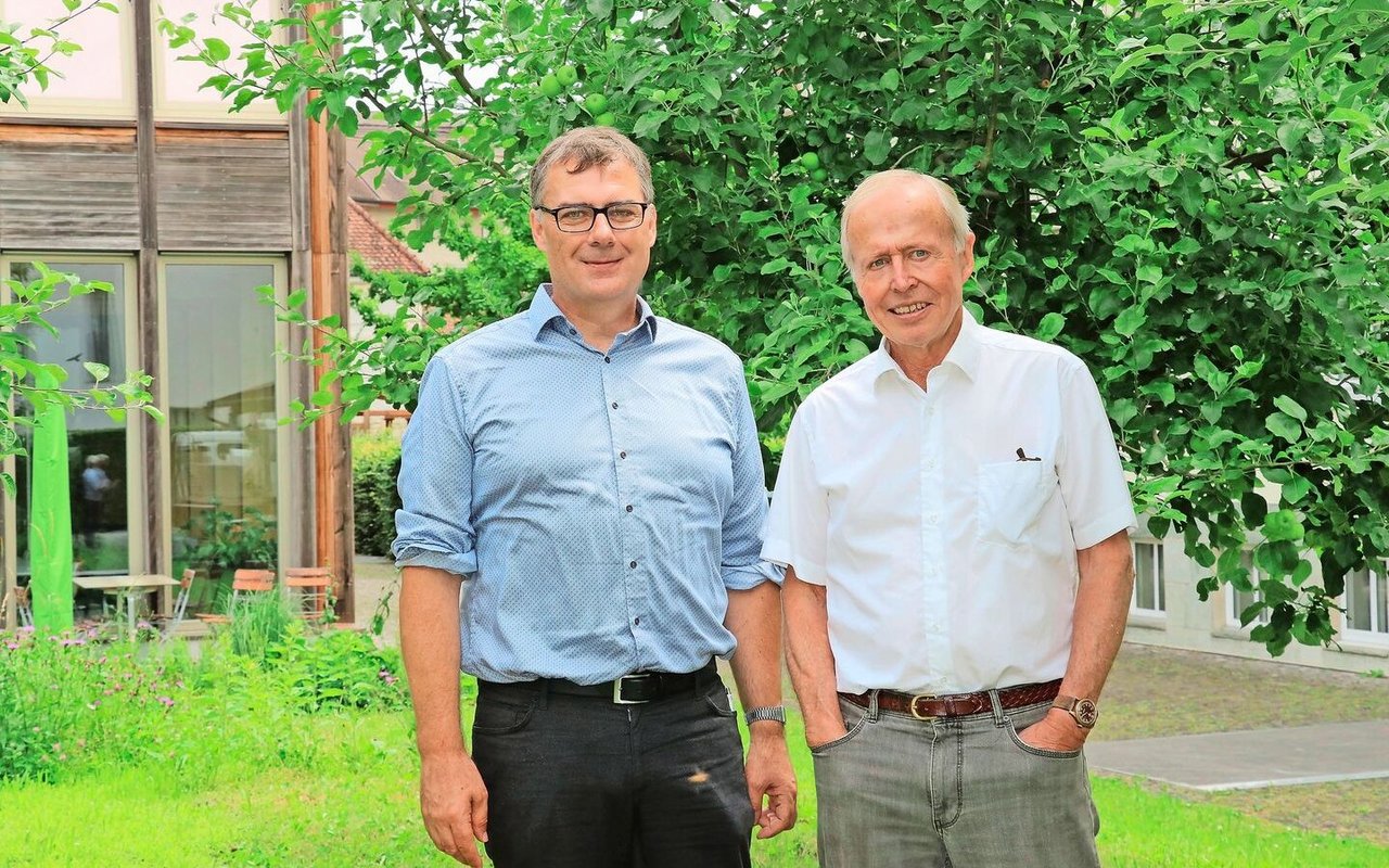 SBBG-Spitzen Rolf Gerber (r.), August Köpfli.
