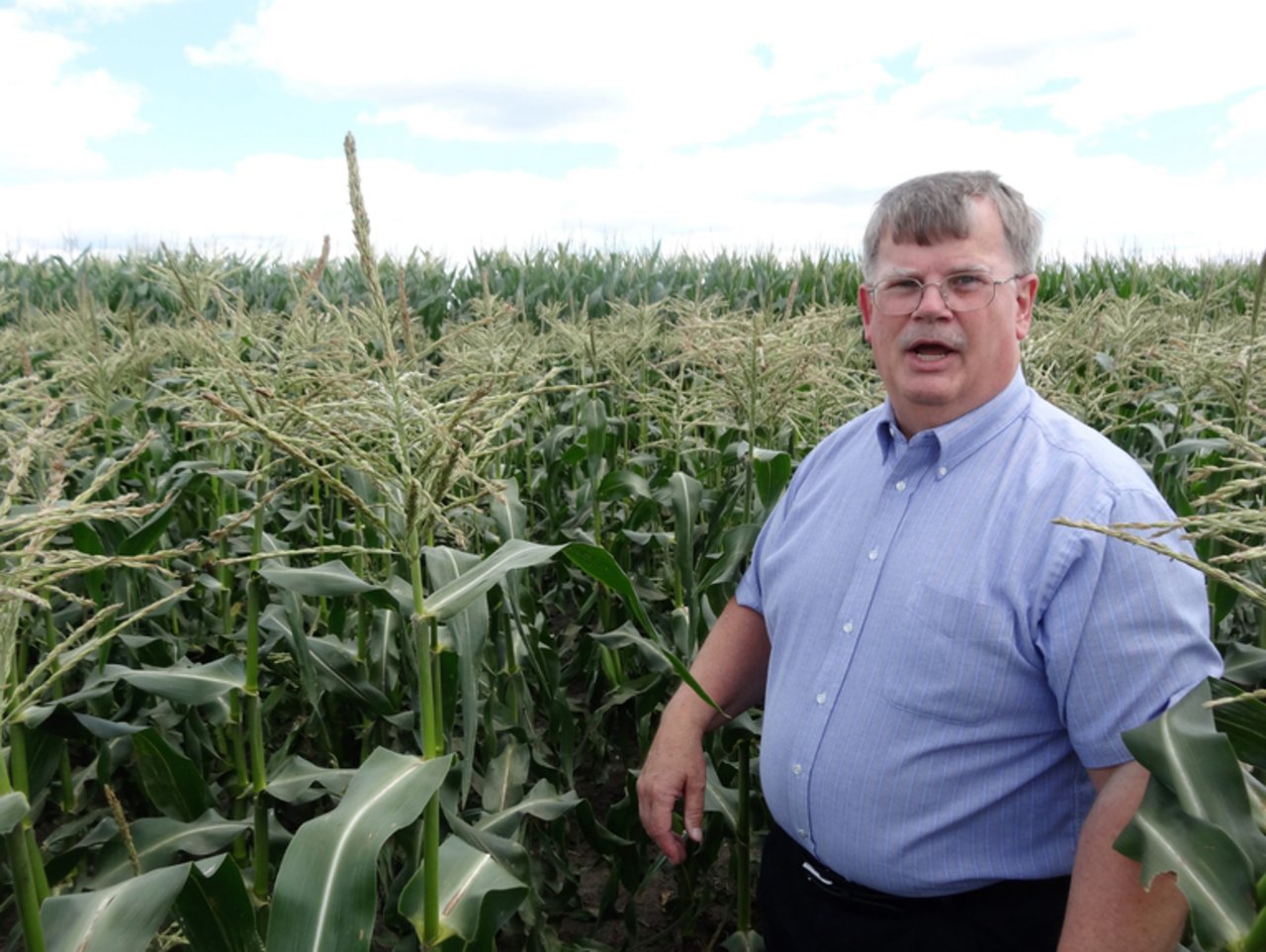 Emerson Nafziger will wissen, wie er die Landwirte im Kampf gegen Wetterkapriolen besser unterstützen kann. (Bild mr)