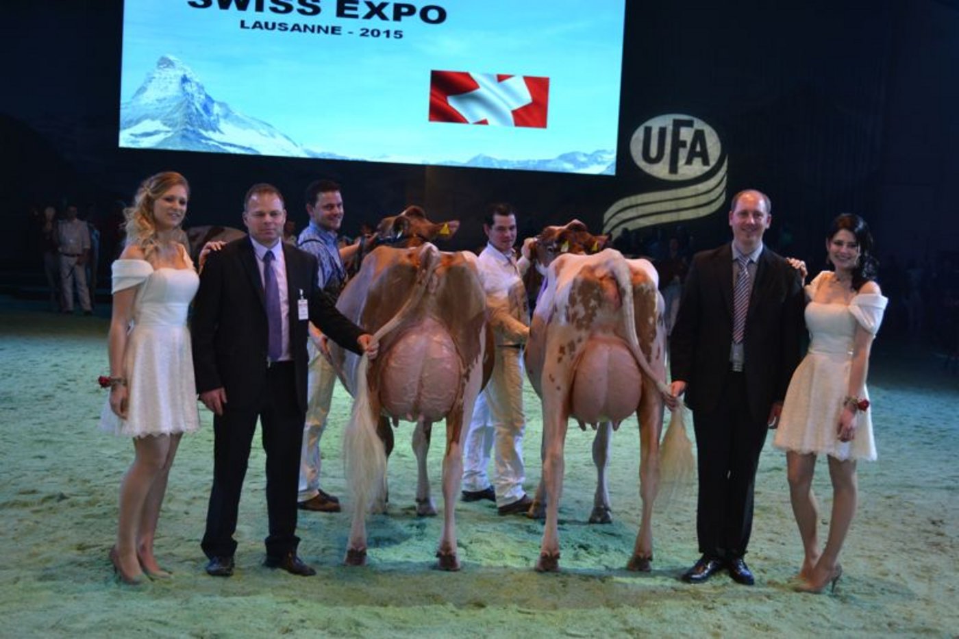 Intermediate Schöneuter (links): Hirsbrunner Absolute Kelly, Gobeli Holsteins, Saanen / Reserve Intermediate Schöneuter: Kolly-JL Vincent Coucoula, Lionel und Jean-Louis Kolly, Pont-la-Ville