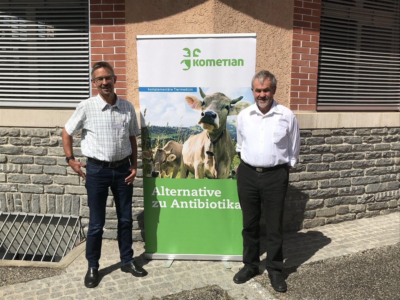 Urs Brändli (links) ist neuer Präsident von Kometian. Er löst Werner Ammann ab, der dem Verein während Jahren vorgestanden war. (Bild Alexandra Stückelberger)