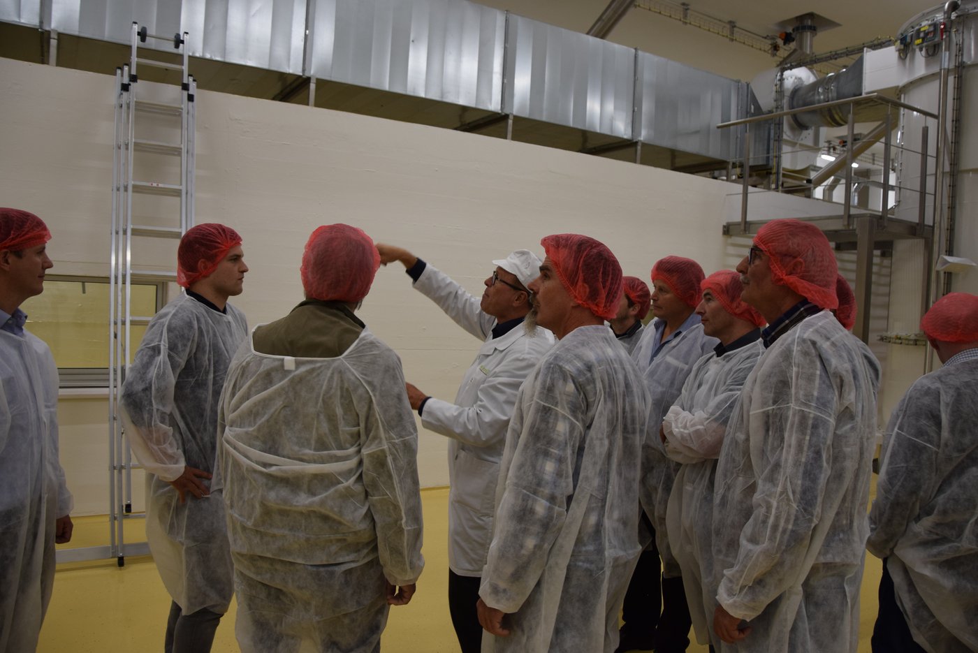 Die Mitglieder des VGS an der Führung im Swissmill-Tower. (Bild Katrin Erfurt)