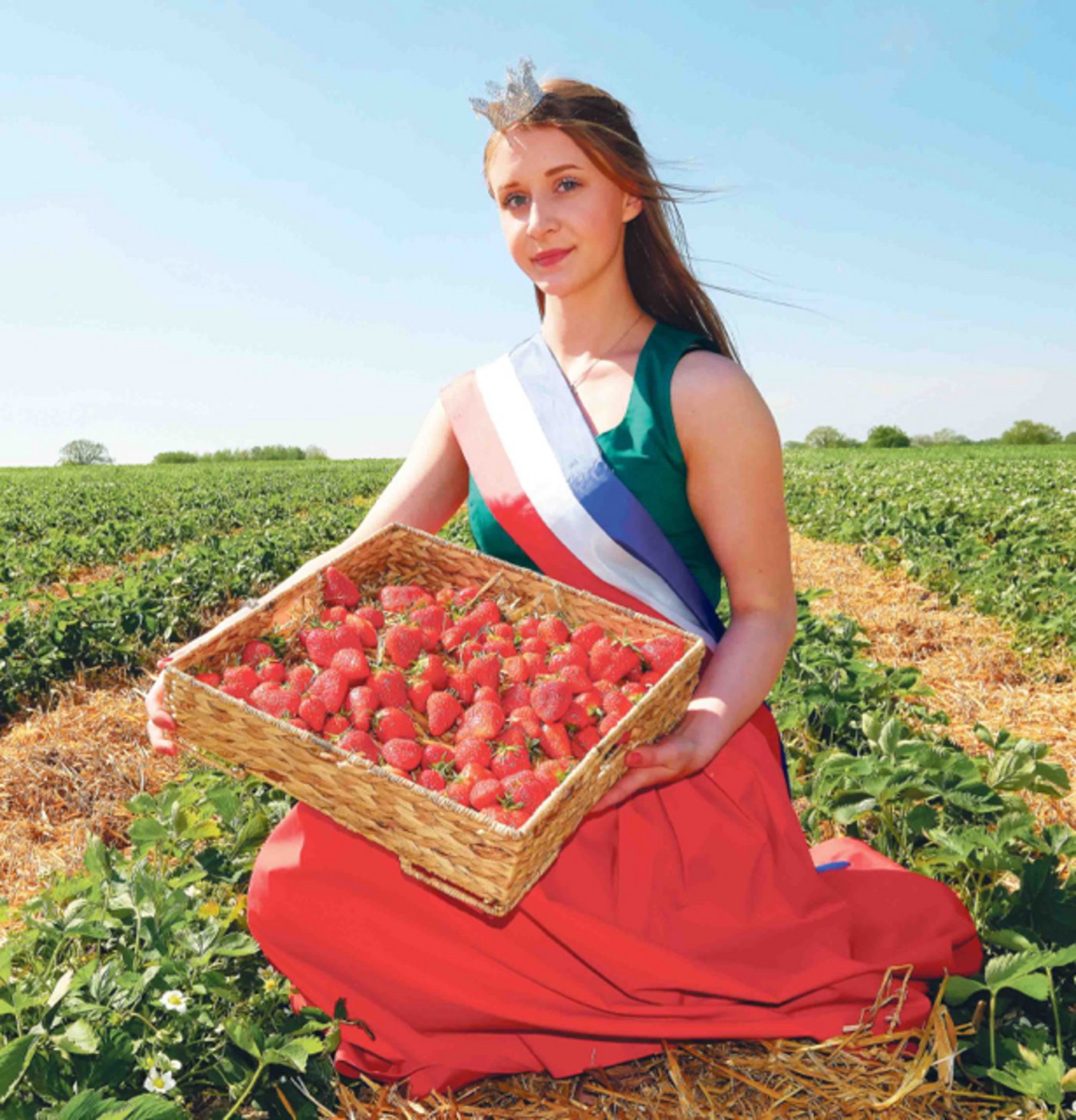 Linda Vollmer ist Deutschlands Erdbeerprinzessin.