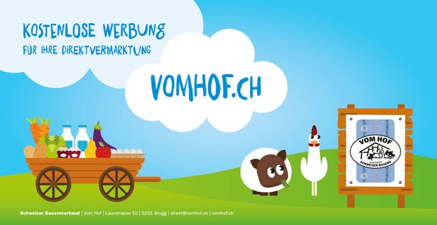 Über die Plattform vomhof.ch können Landwirte ihre Produkte vermarkten. (Bild lid)