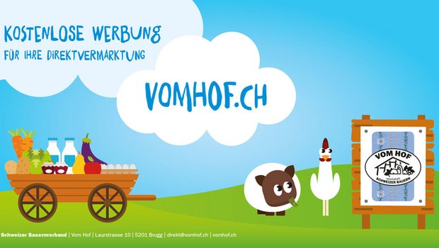 Über die Plattform vomhof.ch können Landwirte ihre Produkte vermarkten. (Bild lid)