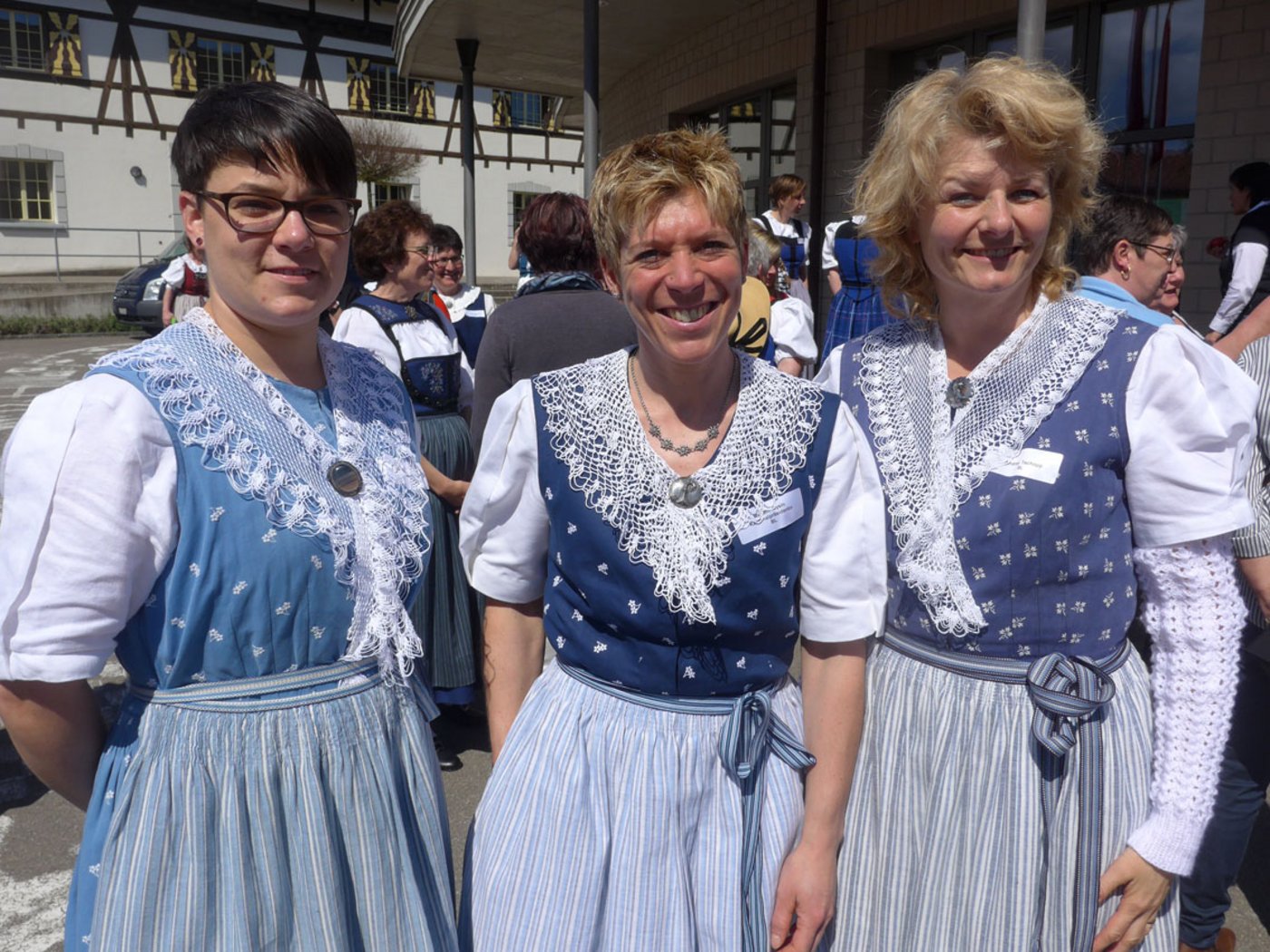 Baslerinnen unter sich: Rahel Sprunger, Sektionspräsidentin Myriam Gysin und Andrea Tschopp.