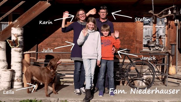 Am Beispiel der Bauernfamilie Niederhauser erklärt das BLW, wie sich die AP 22+ auf Schweizer Bäuerinnen und Bauern auswirken soll. (Bild Screenshot Video BLW)