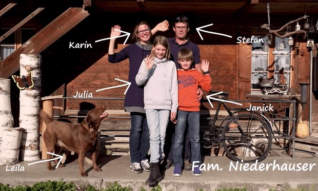Am Beispiel der Bauernfamilie Niederhauser erklärt das BLW, wie sich die AP 22+ auf Schweizer Bäuerinnen und Bauern auswirken soll. (Bild Screenshot Video BLW)