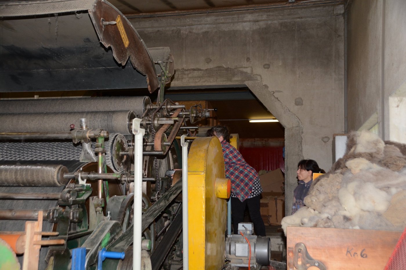 Impressionen aus der Urner Wollhandwerk GmbH in Amstag. (Bilder ag)