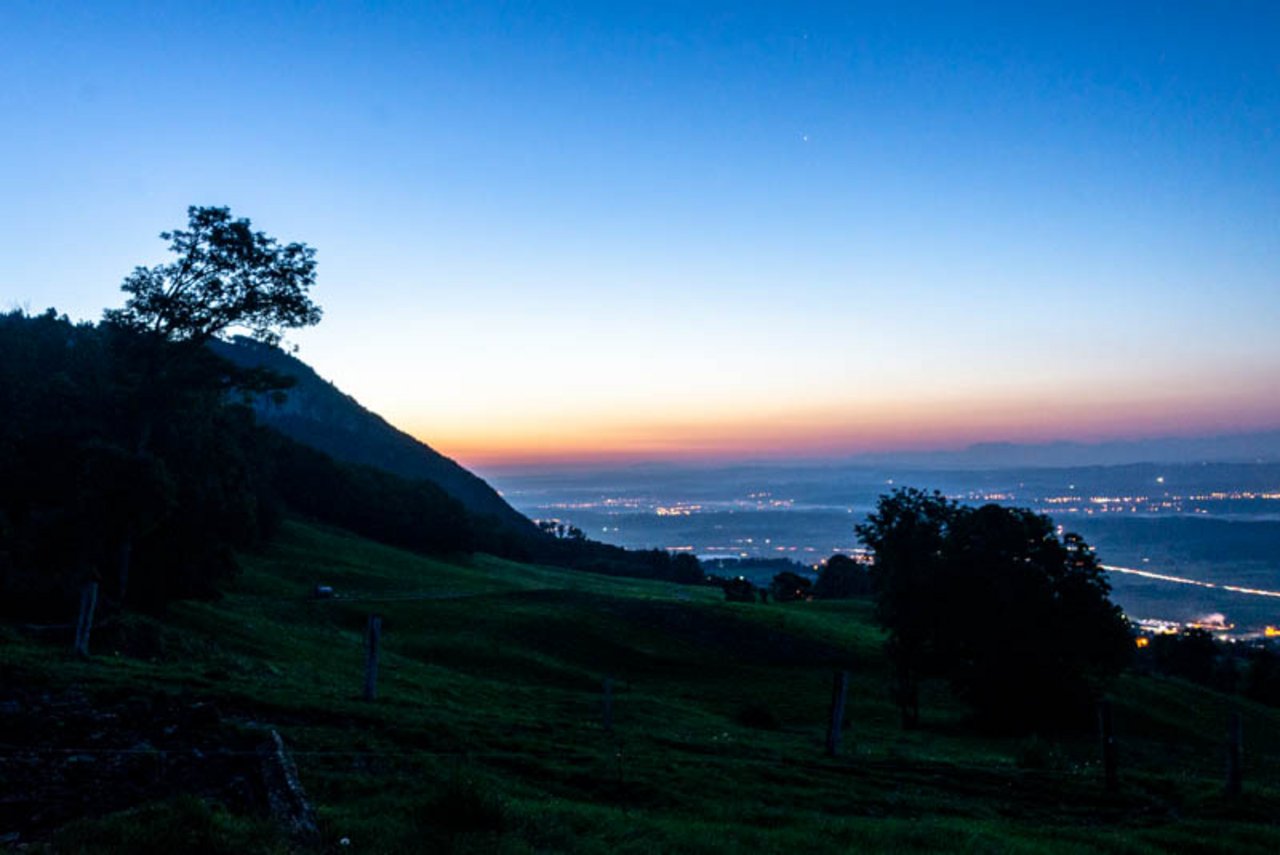 Die Aussicht ist auch vor Sonnenaufgang einfach schön.