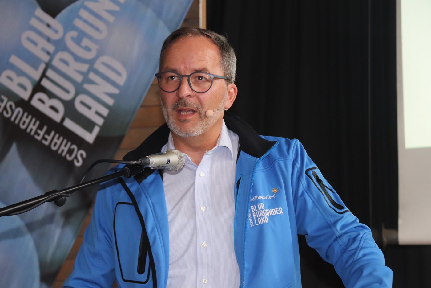 Beat Hedinger, Geschäftsführer Branchenverband Schaffhauser Wein, macht sich Sorgen um die Weinvielfalt. (Bild RoMü)