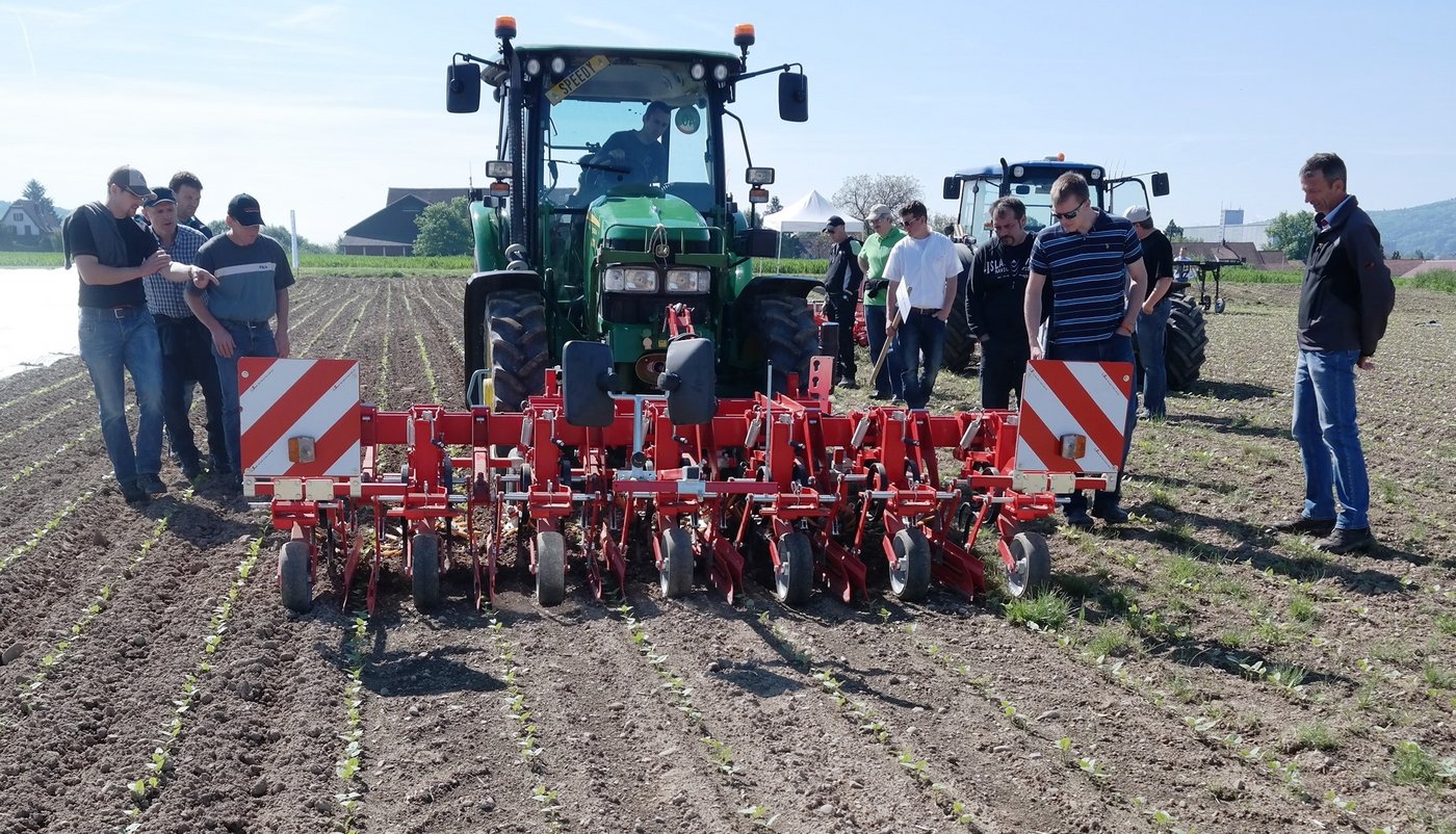 Der Chopstar von Aebi Suisse stiess auf grosses Interesse und zeigte eine saubere Arbeit.