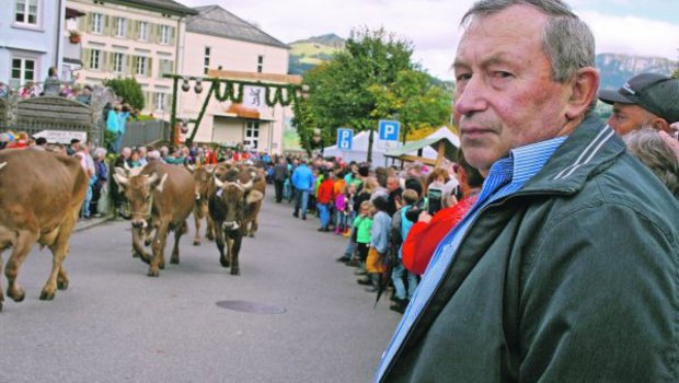 Den Tag gestalten wie man möchte, das geniesst Wendelin Kölbener. So besuchte er ohne Zeitdruck die diesjährige Viehschau in Appenzell. (Bild Vreni Peterer)