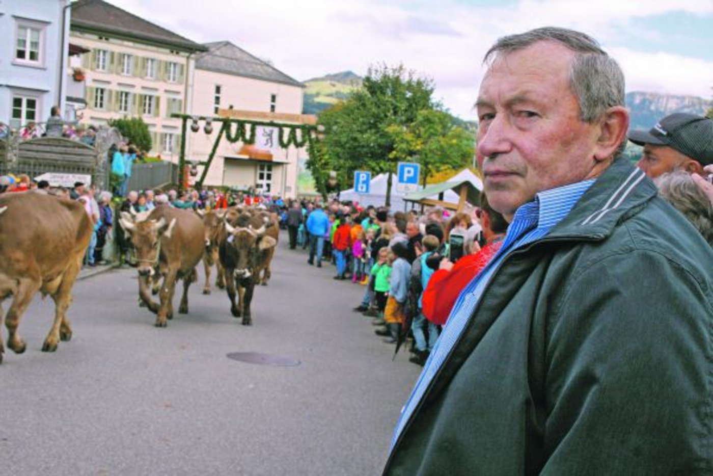 Den Tag gestalten wie man möchte, das geniesst Wendelin Kölbener. So besuchte er ohne Zeitdruck die diesjährige Viehschau in Appenzell. (Bild Vreni Peterer)