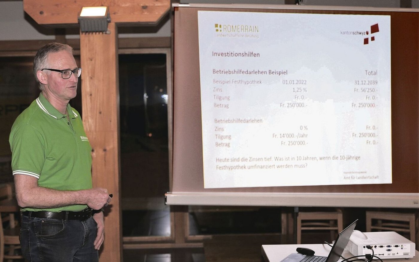 Sei 30 Jahren gibt es die Informationsanlässe im Kanton Schwyz. Seit Beginn an dabei ist Berater Paul Ebnöther.