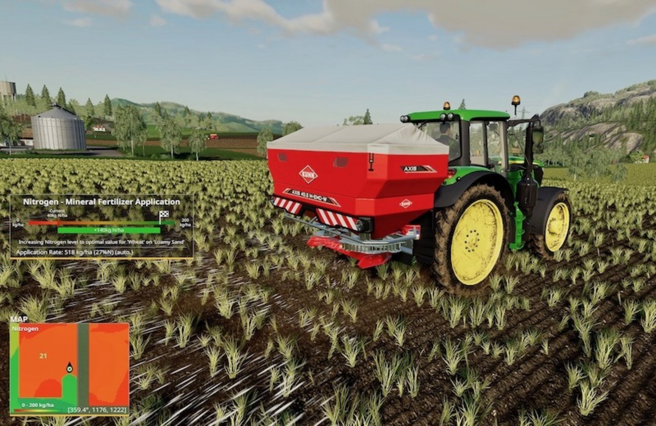 Eine kostenlose Spielerweiterung widmet sich dem Precision Farming. (Bild Giants Software) 