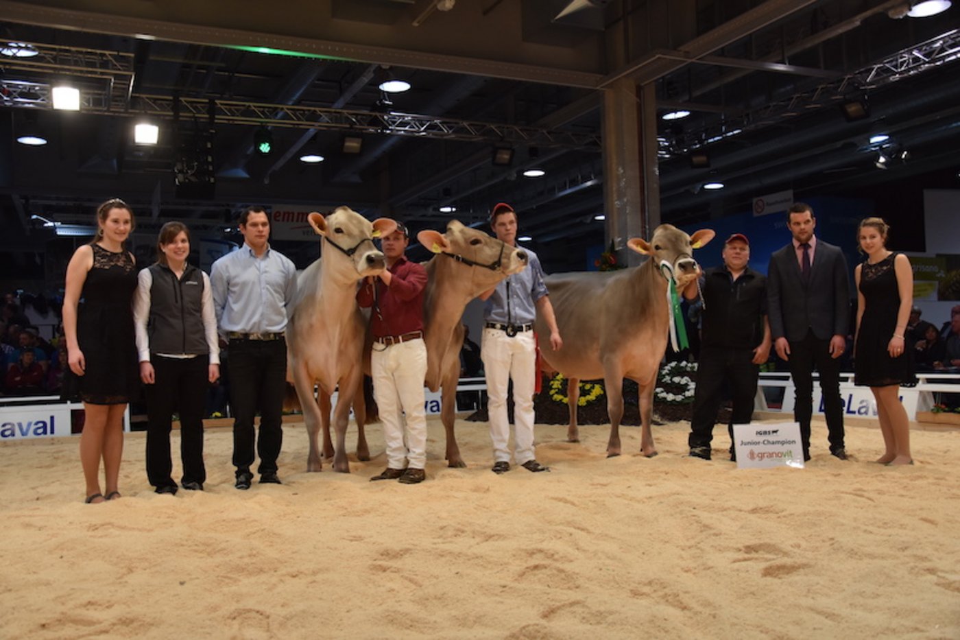 Die Junior-Champions von rechts nach links: Haegar Robina, Blooming Bionda und Blooming Birdy.   