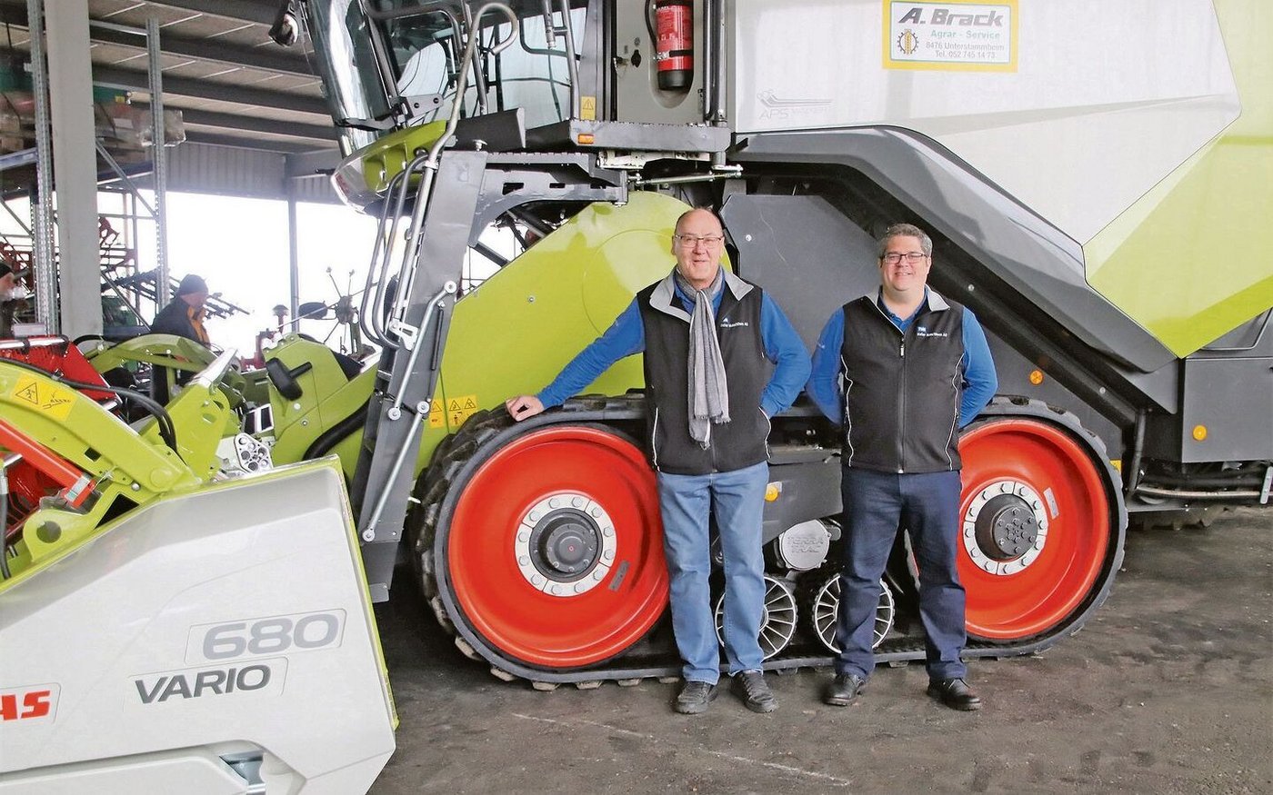 Werner Winkler (l.) und Standort-leiter Stefan Nussbaum.