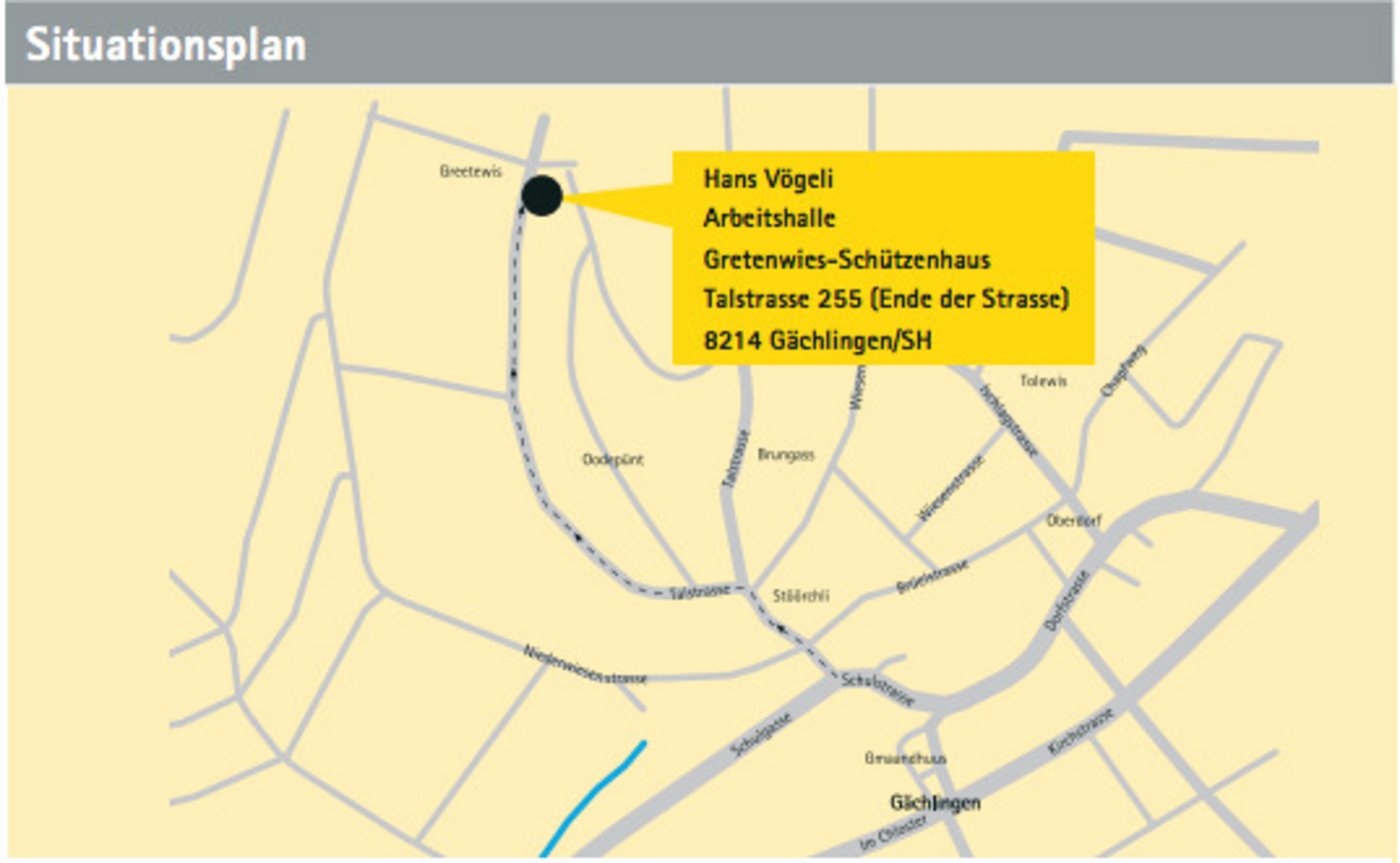 Anfahrtsplan. (Bild zVg)