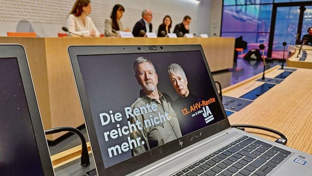 Mit der Feststellung «Die Rente reicht nicht mehr» kämpfen die Gewerkschaften für den AHV-«Dreizehnten».