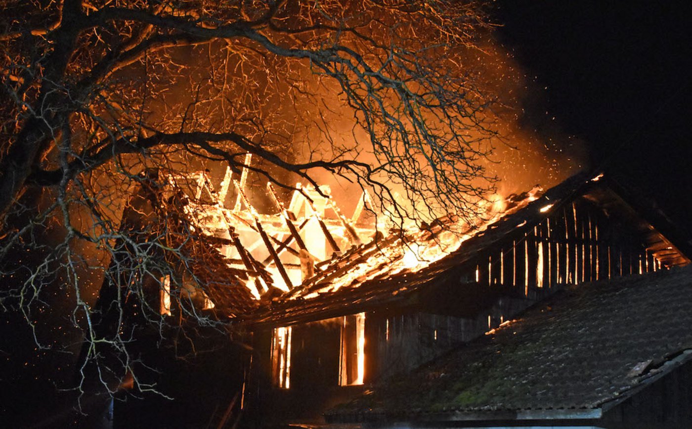 Das Bauernhaus erlitt Totalschaden. 