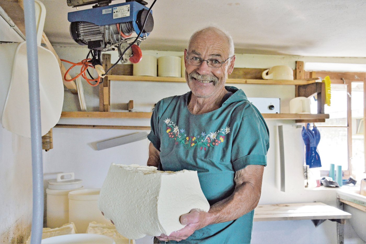 Fridolin Jöhl hat gut lachen: Der Teig ist geraten. 