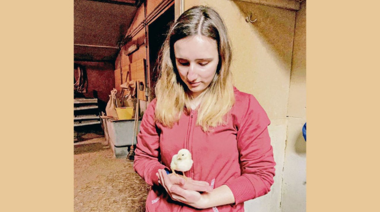 Alicia Pellet macht die Lehre als Landwirtin in Daillens (Kanton Waadt). In ihrer Erstausbildung merkte sie, dass das Büro nichts für sie ist. (Bild Alicia Pellet)
