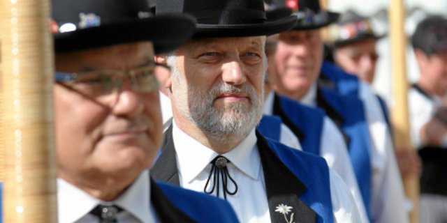 Foklore pur: 9000 aktive Jodler waren in Davos dabei. (Bild: swiss-image.ch/Photo Michael Buholzer)