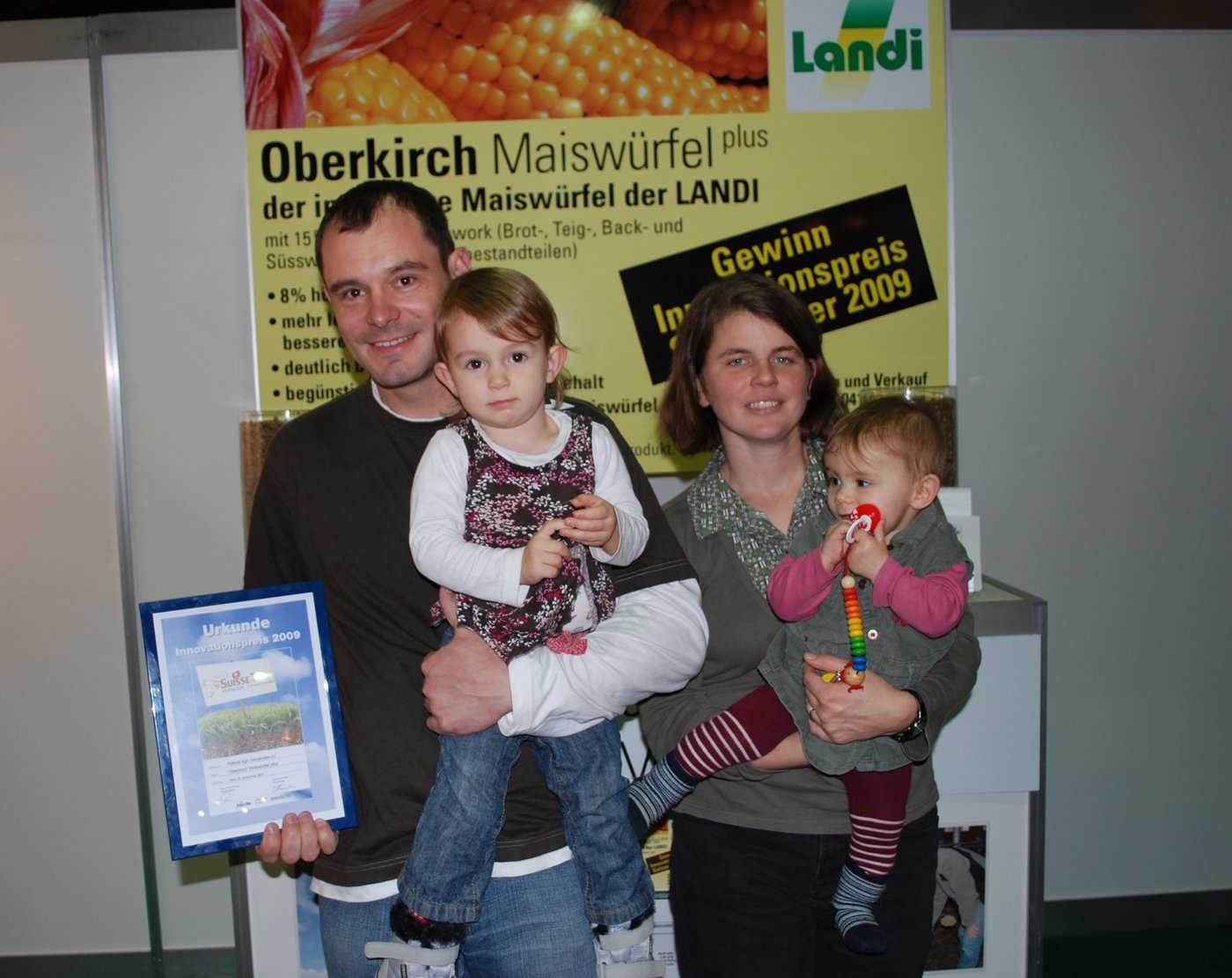 Mit dem Maiswürfel konnten Eglis auch schon Preise gewinnen. 
