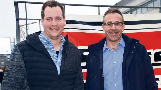 Ronni Vögeli (l.) wu Ronni Vögeli (l.) wurde neu an die Spitze von Swiss Beef Region Ost gewählt. Er löst Oliver Engeli ab.