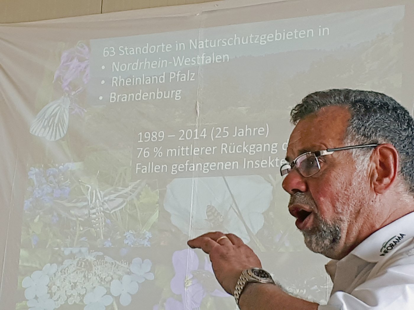 Ruedi Ritter sprach über Studien, über Erfahrungen und über Tabus. Den Fokus alleine auf die Honigbiene zu legen, sei ungenügend, denn ihr geht es seiner Ansicht nach gut.