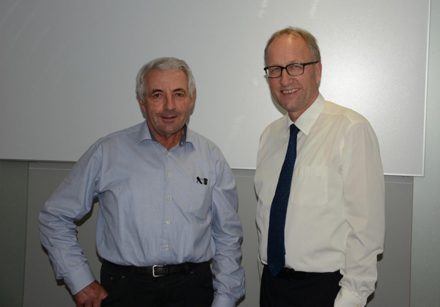Peter Hegglin (r.) folgt auf Hans Ruckstuhl. (Bild BUL)